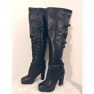 Bakers over the knee leather boots